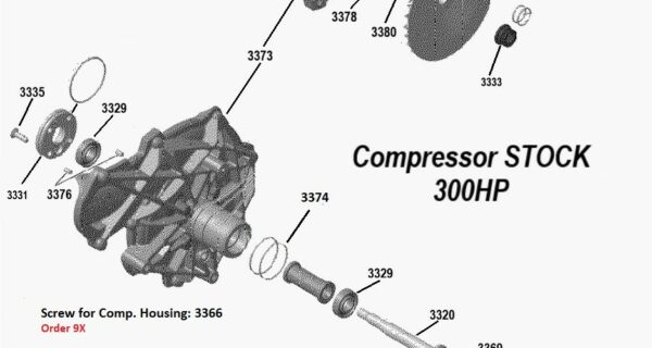 EXPLODED VIEW compressor STOCK 300HP